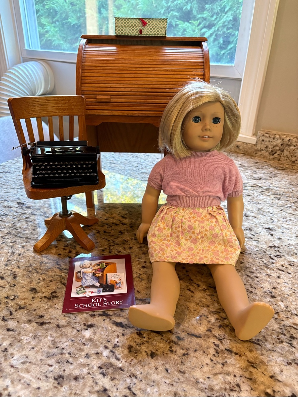 Vintage American Girl- Kit’s School Story Partial Set & Doll- Released in 2000
